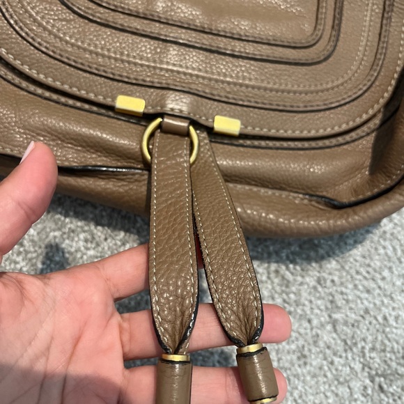 Chloe small Marcie bag in grained leather. Pre-loved, in excellent condition. - Picture 7 of 15